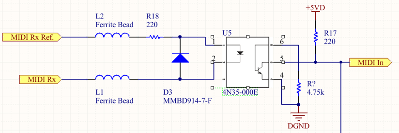 4N35 Typical Circuit Examples
